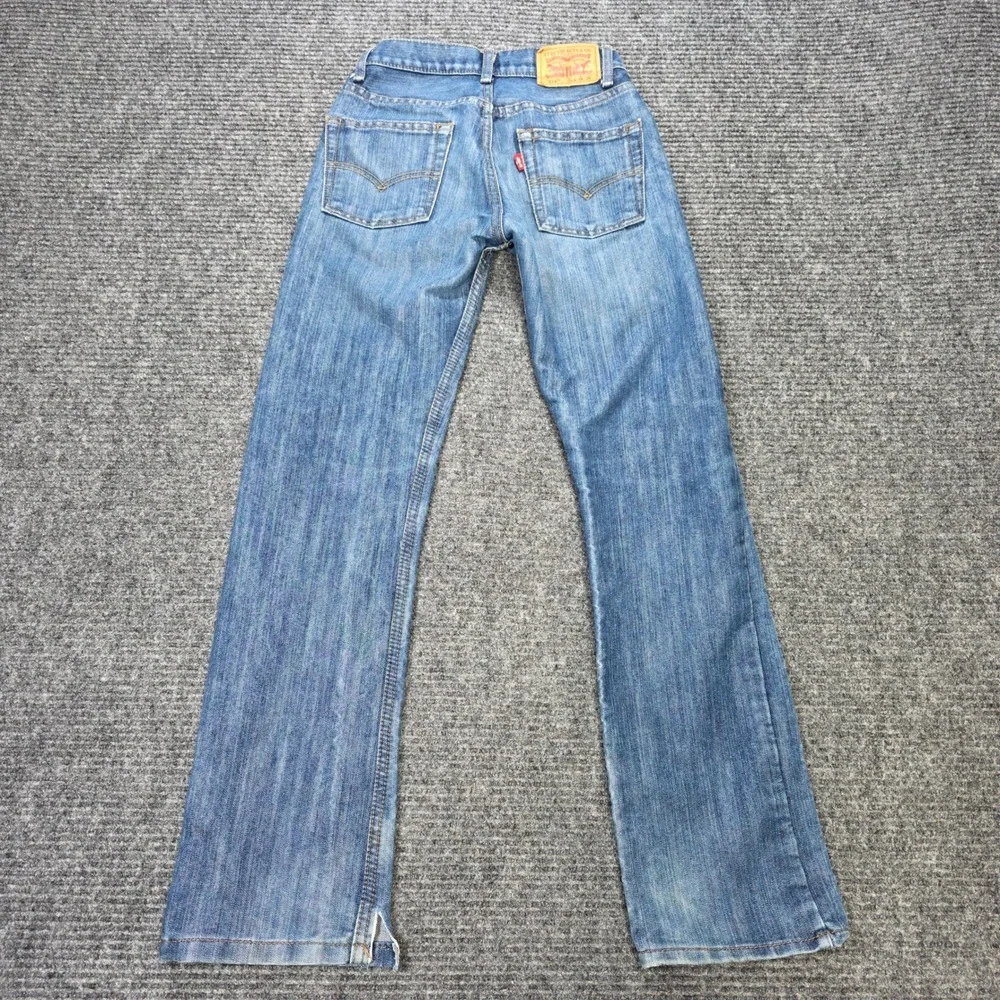 Levis 514 Slim Straight Jeans Boy's Size 12 Slim W24 L26 Blue Medium Wash Denim